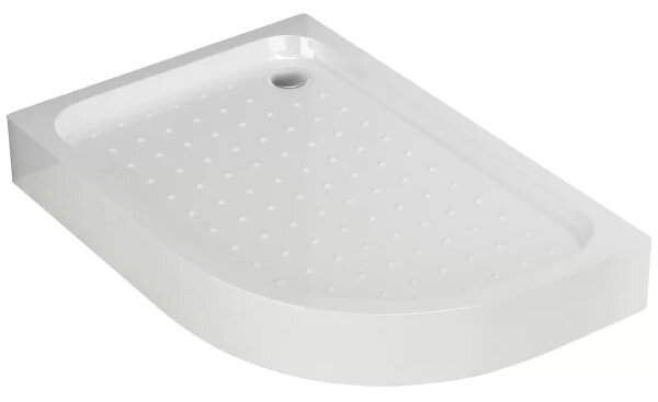 LOR 100x80 Levá Sprchová vanička asymetrická, akrylát
