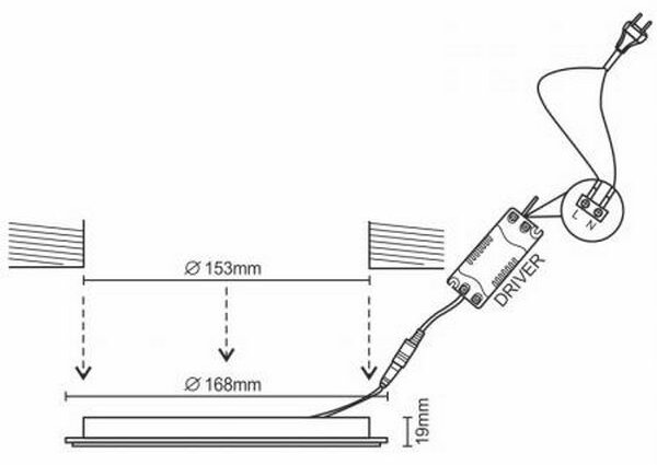 LED Podhledové svítidlo LED/12W/230V