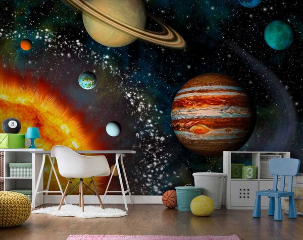 Fototapeta Planety ve sluneční soustavě, Designové fototapety na zeď, Populární fototapety, u57683 - Tapeko.co.cz
