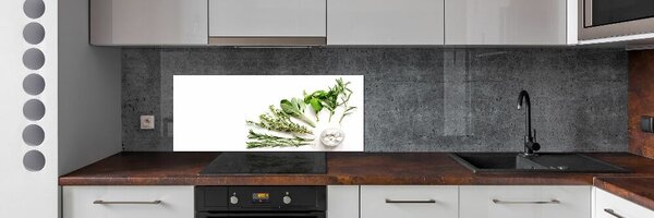 Skleněný panel do kuchyně Byliny pksh-125344831