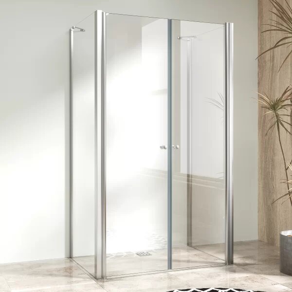 BETA COMBI II Chrom 70x100x70 Čiré Sprchový kout nástěnný