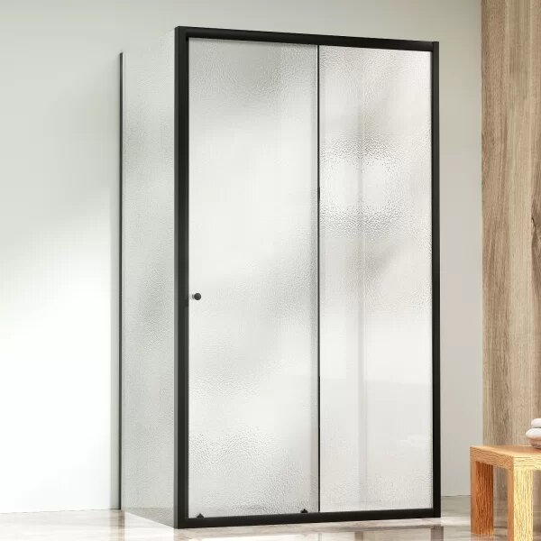NICOL COMBI II Black 80x100x80 Grape Sprchový kout s posuvnými dveřmi