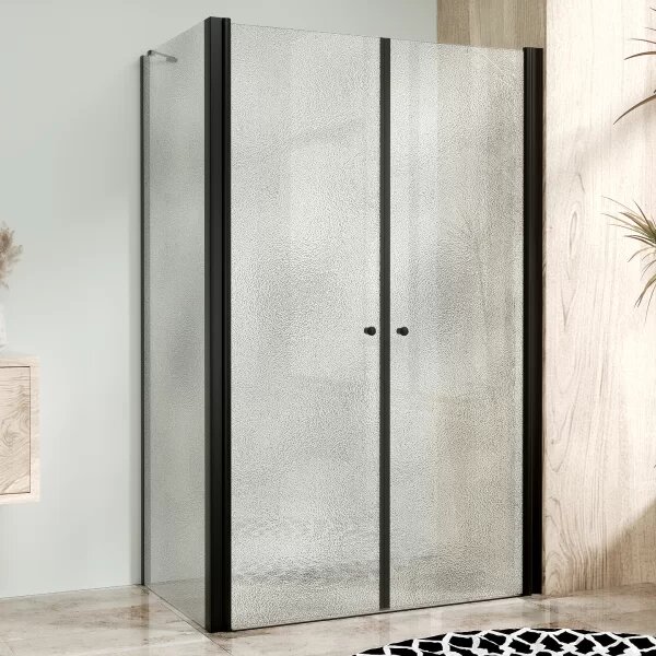 BETA COMBI Black 90x80 Grape Obdélníkový sprchový kout bez vaničky
