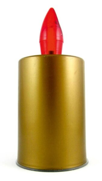 LED Svíčka LED/2xAA teplá bílá 10,8 cm zlatá