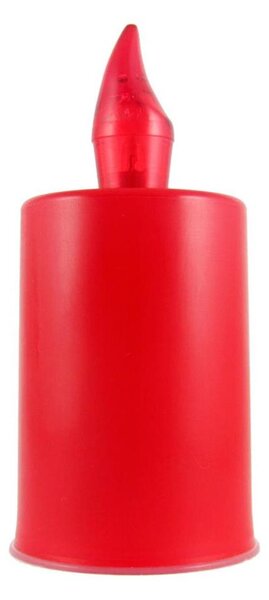 LED Svíčka LED/2xAA teplá bílá 10,8 cm červená