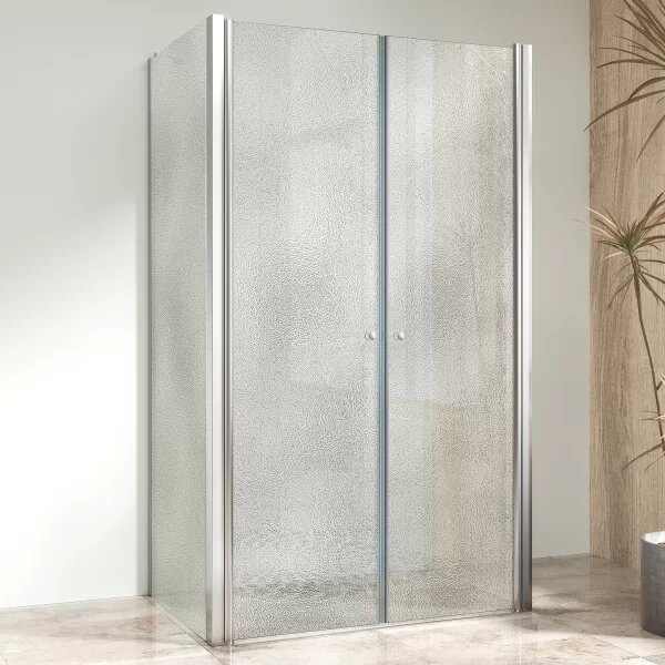 BETA COMBI II Chrom 80x80x80 Grape Sprchový kout nástěnný