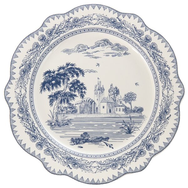 Sada 20 kusů nádobí BAY LEAF Porcelán Bílá/Modrá