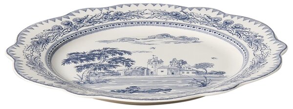 Sada 20 kusů nádobí BAY LEAF Porcelán Bílá/Modrá
