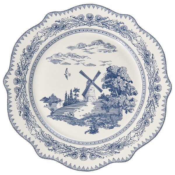 Sada 20 kusů nádobí BAY LEAF Porcelán Bílá/Modrá