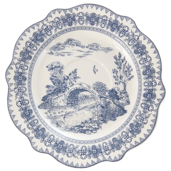 Sada 20 kusů nádobí BAY LEAF Porcelán Bílá/Modrá