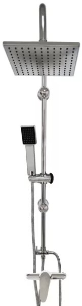 Relax Slim Chrom Sprchový set s baterií - hranatý