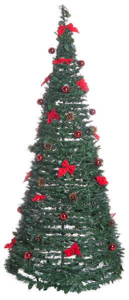 Umělý vánoční stromeček Skládací LED PINEORA 185 cm Zelená