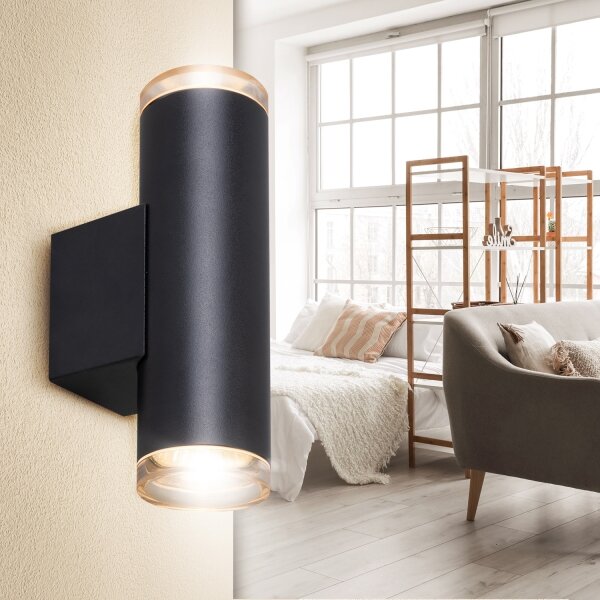 Brilagi - Koupelnové bodové svítidlo SELE AQUA 2xGU10/30W/230V IP44 černá