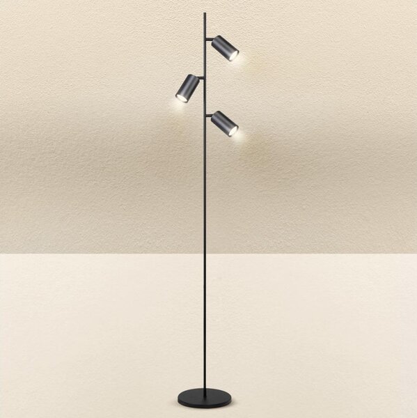 Brilagi - Stojací lampa SELE 3xGU10/30W/230V černá