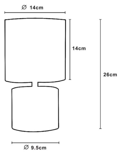 Lucide 47502/81/36 - Stolní lampa GREASBY 1xE14/40W/230V šedá
