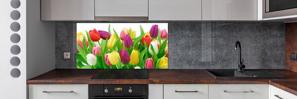 Panel do kuchyně Barevné tulipány pksh-12652067