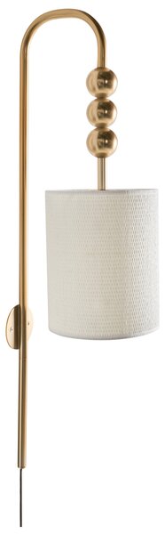 Nástěnná lampa LOKY Kov Mosazná