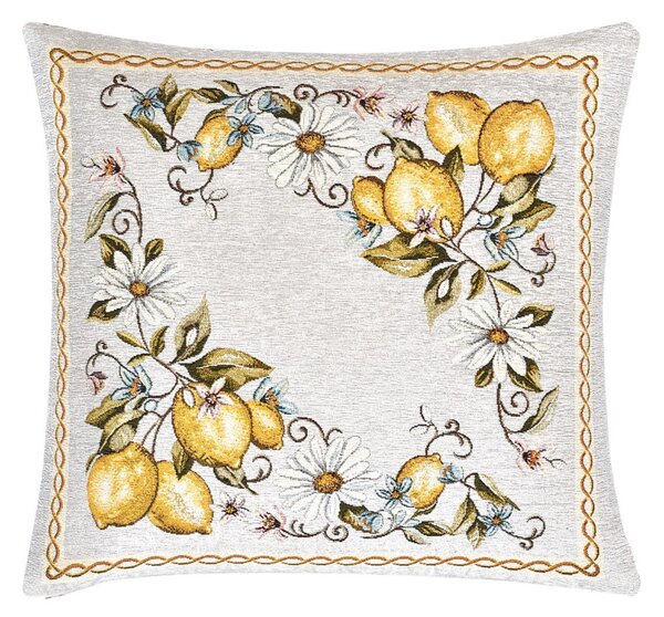 Gobelínový povlak na polštář Citróny Chenille IT117 Barva Vícebarevná Rozměry 42x42 cm