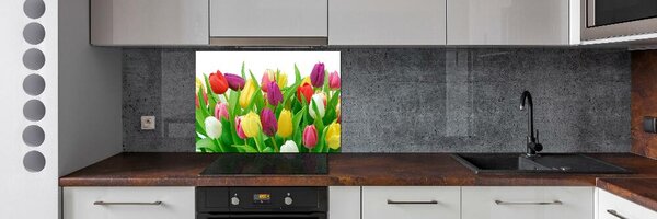 Panel do kuchyně Barevné tulipány pksh-12652067