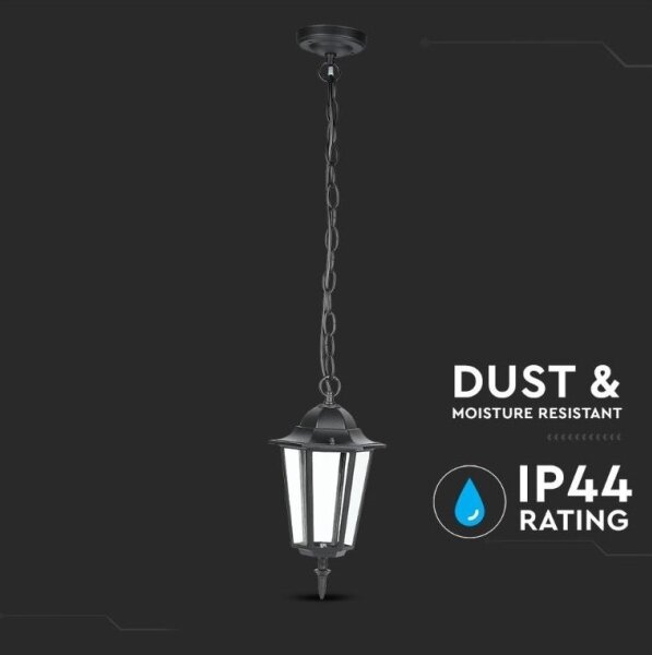 Venkovní lustr na řetězu 1xE27/40W/230V IP44 černá