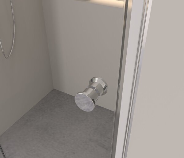 Erga Bern Double, sprchový kout s 2-křídlými dveřmi 70(dveře) x 70(dveře) x 195 cm, 6mm čiré sklo, chromový profil, ERG-V02-BERN-D070D070-CL-CR