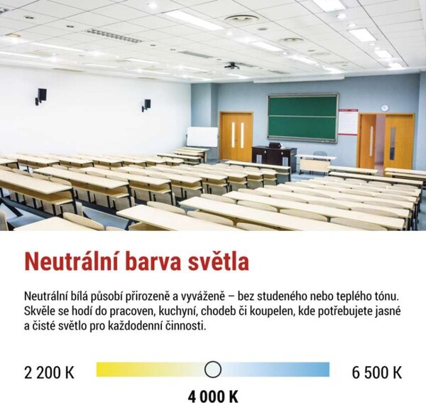 EMOS Lighting LED panel LUXXO backlit 60×60, čtvercový vestavný bílý, 22W neutr. b. UGR