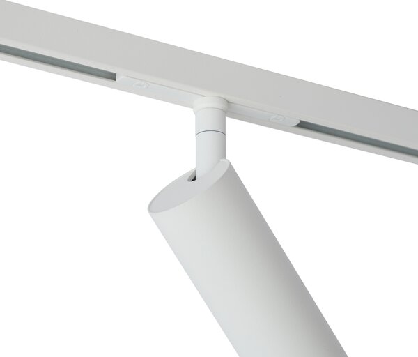 Moderní bílý reflektor pro 1fázový kolejnicový systém GU10 35mm - Slimline Uzzy