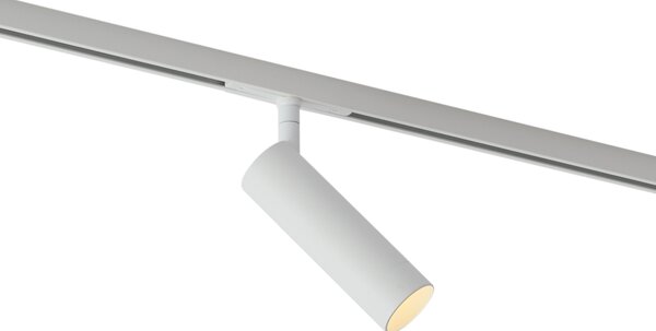 Moderní bílý reflektor pro 1fázový kolejnicový systém GU10 35mm - Slimline Uzzy