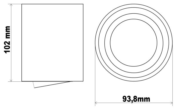 LED Bodové svítidlo TUBA 1xGU10/5W/230V 4000K bílá