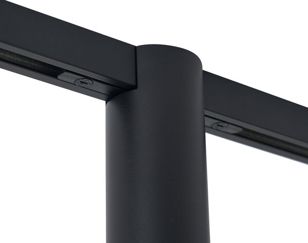 Moderní bodové svítidlo černé pro 1fázový kolejnicový systém GU10 35mm - Slimline Nubee Honey