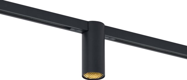 Moderní bodové svítidlo černé pro 1fázový kolejnicový systém GU10 35mm - Slimline Nubee Honey