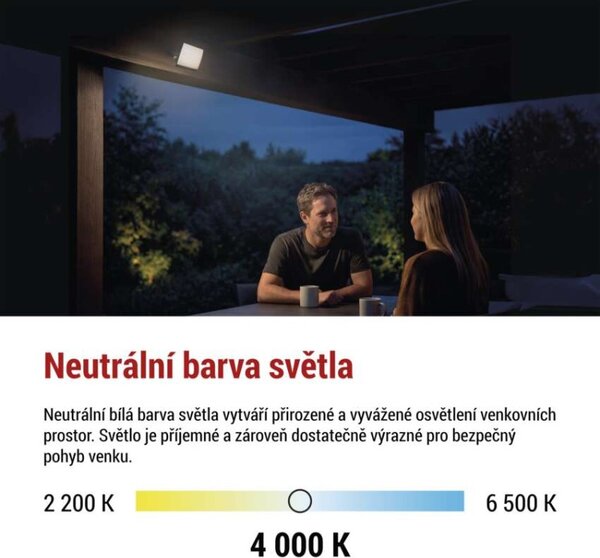 EMOS Lighting LED reflektor TAMBO EVO, 20 W, 2000 lm, IP65, černý