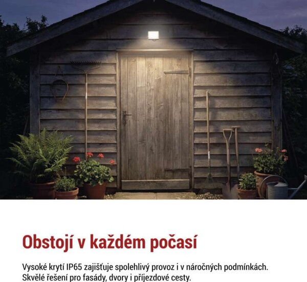 EMOS Lighting LED reflektor TAMBO EVO, 20 W, 2000 lm, IP65, černý