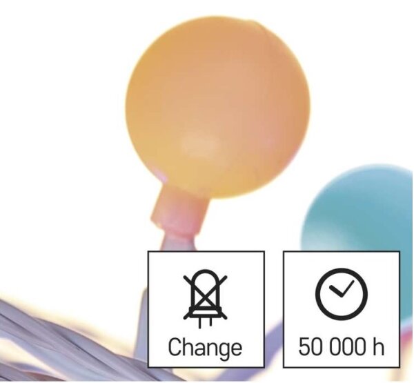 LED venkovní řetěz 40xLED/9m IP44 multicolor