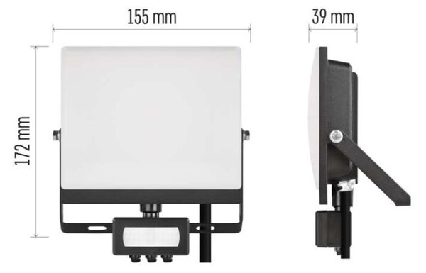 EMOS Lighting LED reflektor TAMBO EVO se senzorem pohybu, 30 W, 3000 lm, IP44, černý