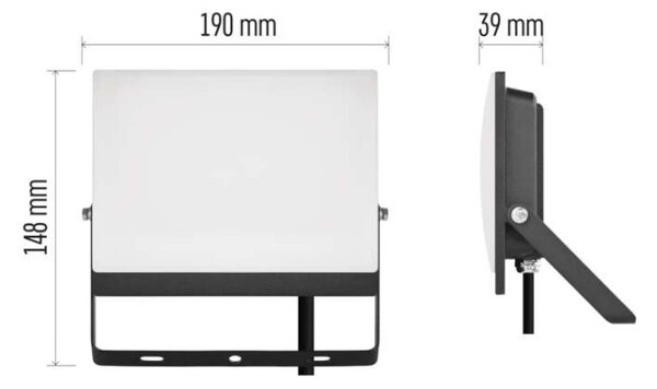 EMOS Lighting LED reflektor TAMBO EVO, 50 W, 5000 lm, IP65, černý