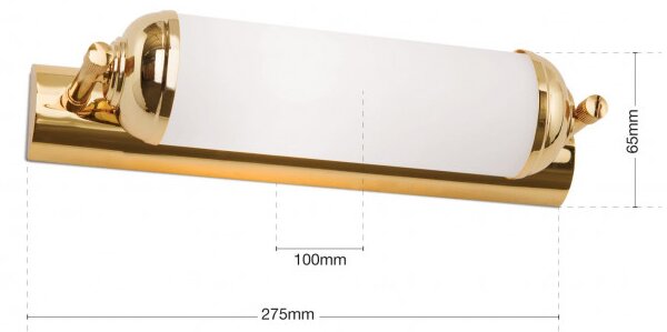 Orion Soff_3-464/1_Gold Stylové nástěnné svítidlo WIENER NOSTALGIE zlaté 28cm