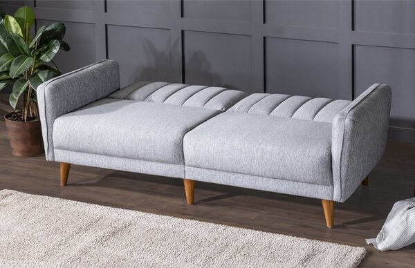 Hanah Home 3-místná pohovka Aqua 210 cm šedá