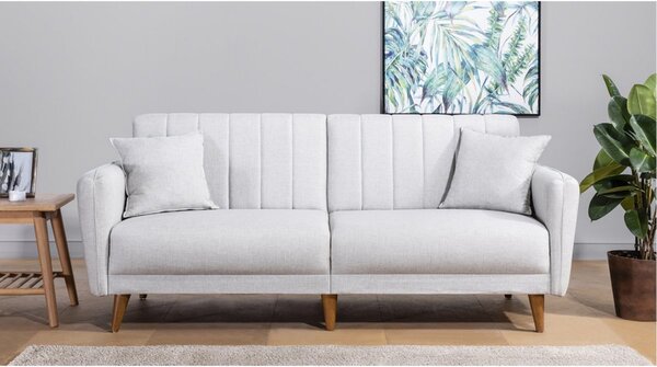 Hanah Home 3-místná pohovka Aqua 210 cm krémová