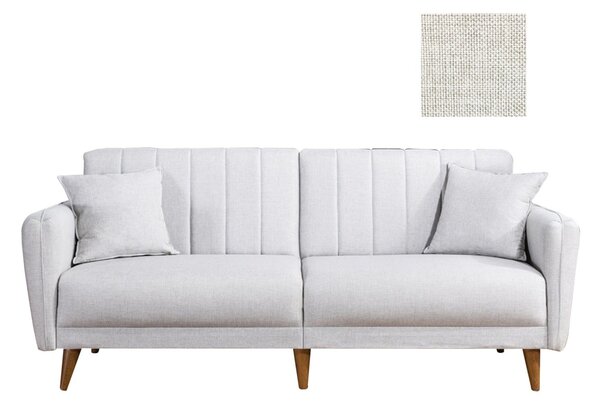 Hanah Home 3-místná pohovka Aqua 210 cm krémová