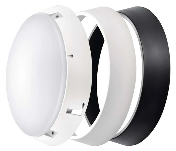 Emos lighting LED přisazené svítidlo ZURI, kruhové č/b 14W neutrální bílá, IP54 1539072141