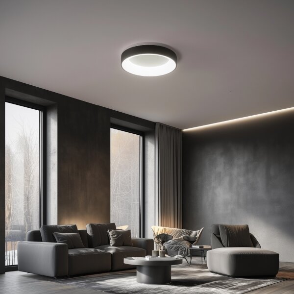 Brilagi - LED Stmívatelné stropní svítidlo LED/40W/230V 3000-6500K černá + DO