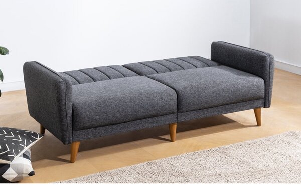 Hanah Home 3-místná pohovka Aqua 210 cm tmavě šedá