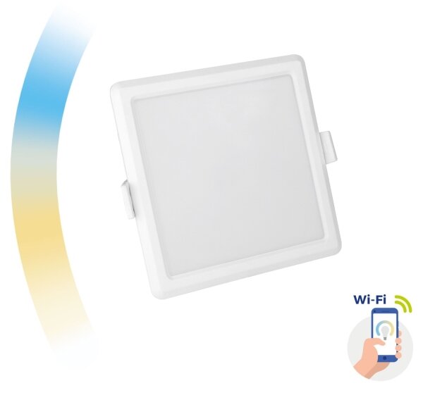LED Stmívatelné podhledové svítidlo ALGINE LED/6W/230V Wi-Fi Tuya hranatý