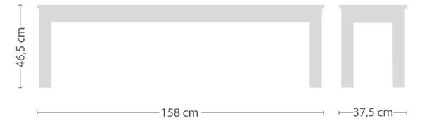 Jan Kurtz designové lavice Cana Bench (šířka 158 cm)