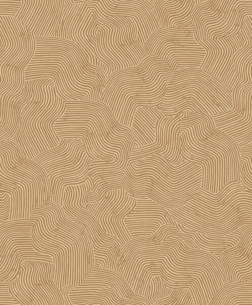 Hnědá geometrická vliesová tapeta na zeď, BA26091, Brazil, Decoprint