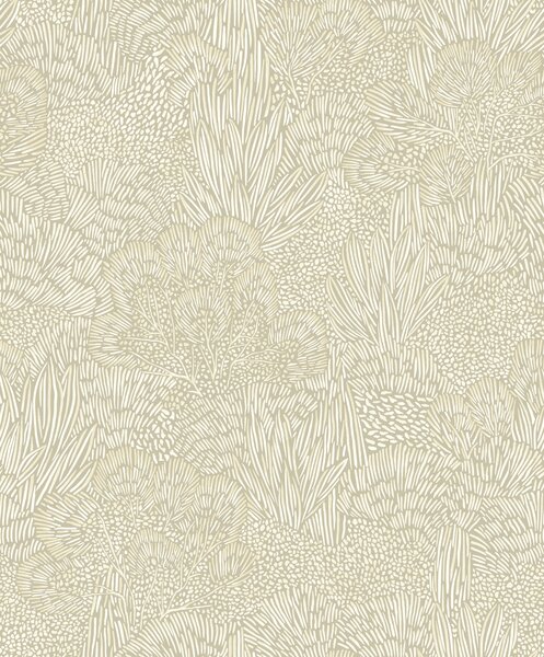 Šedo-béžová vliesová tapeta na zeď, krajina, stromy, BA26060, Brazil, Decoprint