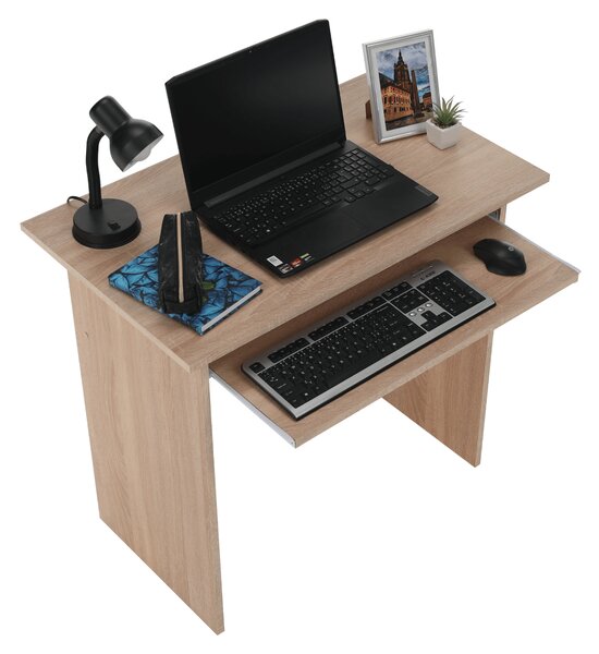 KONDELA PC stůl, dub sonoma, VERNER NEW