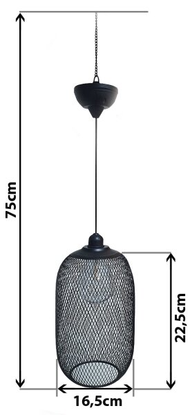 LED Solární lustr na lanku MEGGY 1,2V 200 mAh IP44