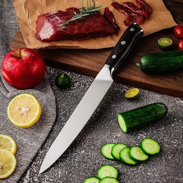 Kuchyňský nůž na maso Hanzo Black DE SaKuRo 20 cm